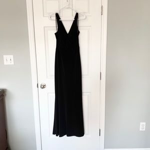 Long cross cross open back dress